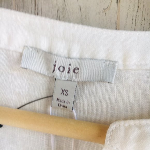 Joie Brandt 100% Linen Ruffled Flounce Shift Dress - Picture 4 of 10